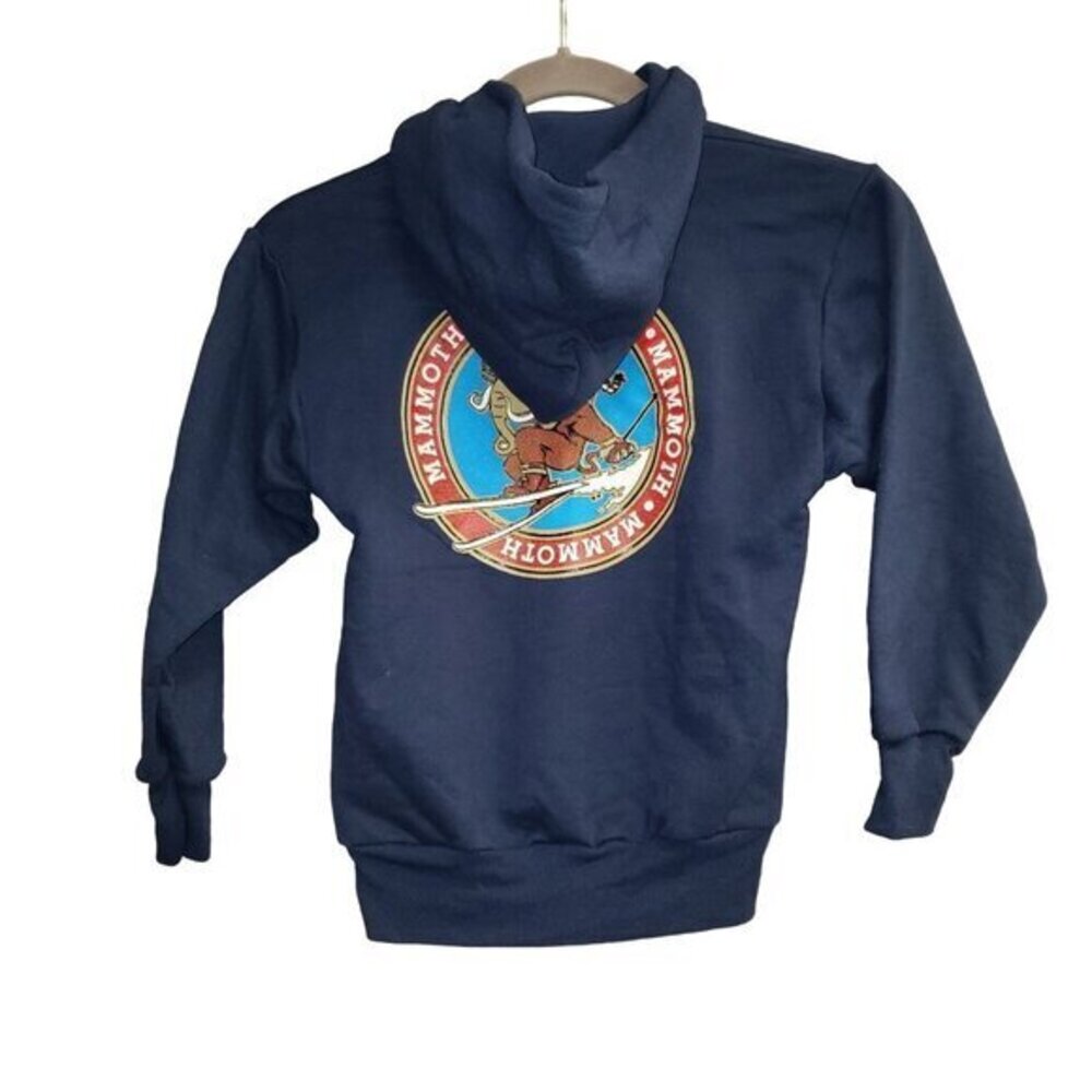 Mammoth Mountain Childs Navy Hoodie Sweatshirt Hanes Youth Small Unisex Graphic
